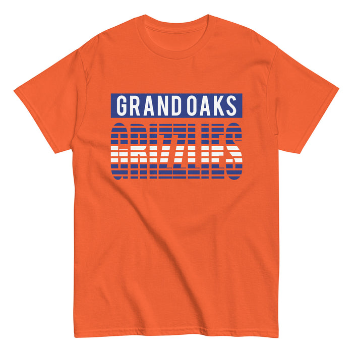 Grand Oaks High School Grizzlies Classic Unisex Orange T-shirt 35