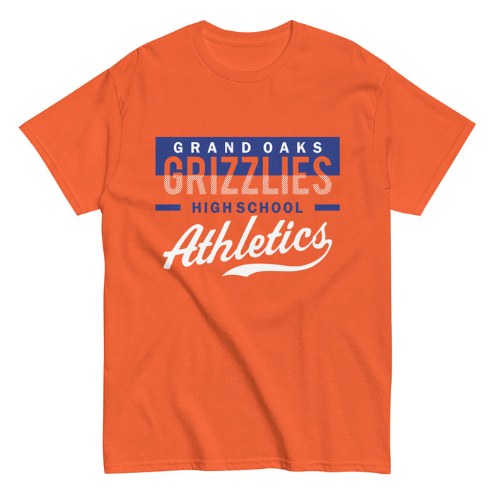 Grand Oaks High School Grizzlies Classic Unisex Orange T-shirt 48