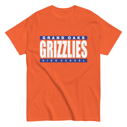 Grand Oaks High School Grizzlies Classic Unisex Orange T-shirt 98