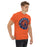 Man wearing a Bridgeland High School Bears Classic Unisex Orange T-shirt 02a