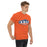 Man wearing a Bridgeland High School Bears Classic Unisex Orange T-shirt 09a