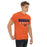 Man wearing a Bridgeland High School Bears Classic Unisex Orange T-shirt 12a