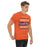 Man wearing a Bridgeland High School Bears Classic Unisex Orange T-shirt 13a