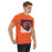 Man wearing a Bridgeland High School Bears Classic Unisex Orange T-shirt 27a