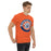 Man wearing a Bridgeland High School Bears Classic Unisex Orange T-shirt 30a