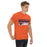 Man wearing a Bridgeland High School Bears Classic Unisex Orange T-shirt 31a