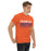 Man wearing a Grand Oaks High School Grizzlies Classic Unisex Orange T-shirt 24a