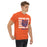 Man wearing a Grand Oaks High School Grizzlies Classic Unisex Orange T-shirt 28a