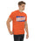 Man wearing a Grand Oaks High School Grizzlies Classic Unisex Orange T-shirt 84a