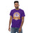 Man wearing a Jersey Village High School Falcons Purple Classic Unisex T-shirt 213