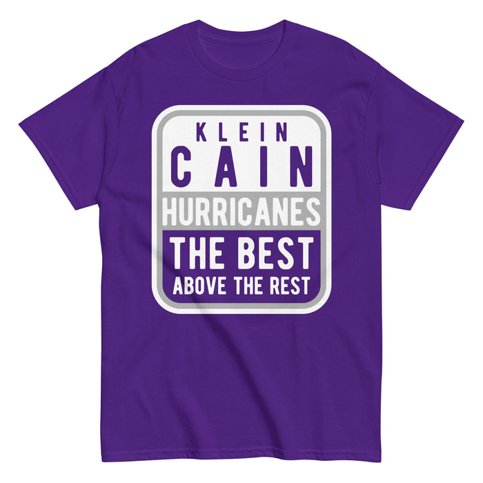 Klein Cain High School Hurricanes Purple Classic T-shirt 01