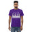 A man wearing a Klein Cain High School Hurricanes Purple Classic T-shirt 31