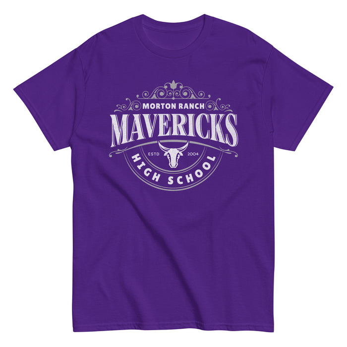 Morton Ranch High School Mavericks Classic Unisex Purple T-shirt 202