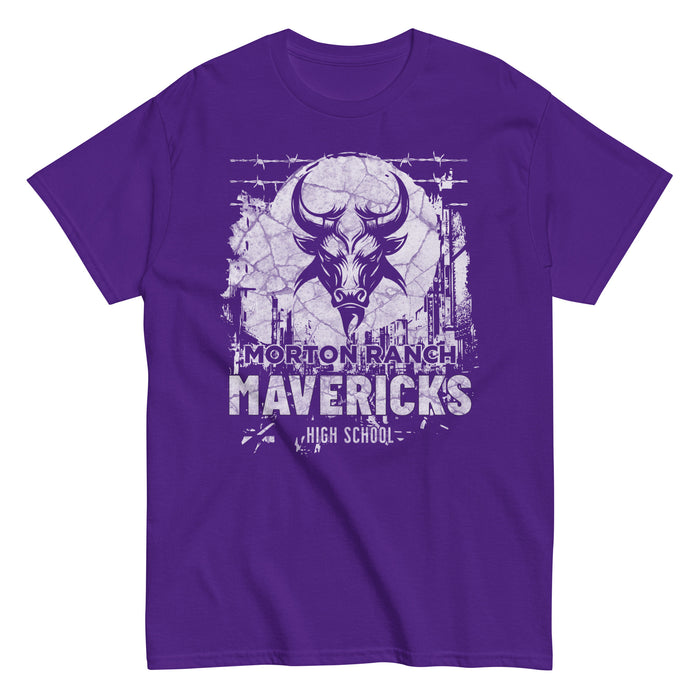 Morton Ranch High School Mavericks Classic Unisex Purple T-shirt 207