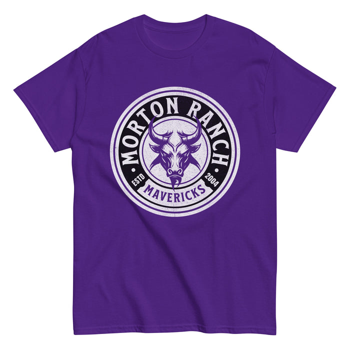 Morton Ranch High School Mavericks Classic Unisex Purple T-shirt 208