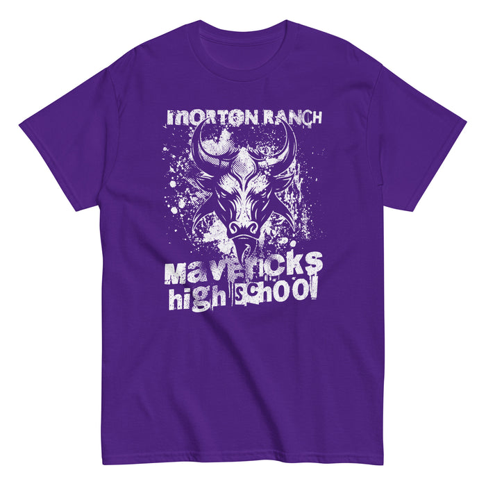 Morton Ranch High School Mavericks Classic Unisex Purple T-shirt 214