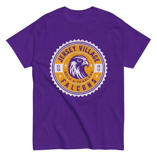 Jersey Village High School Falcons Purple Classic Unisex T-shirt 201