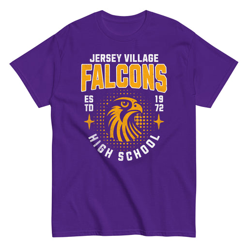 Jersey Village High School Falcons Purple Classic Unisex T-shirt 203