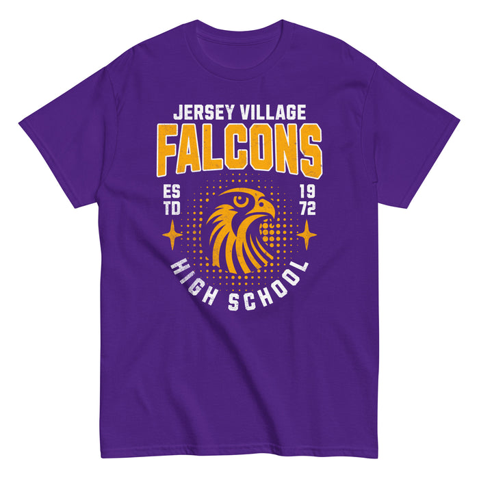 Jersey Village High School Falcons Purple Classic Unisex T-shirt 203