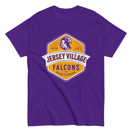 Jersey Village High School Falcons Purple Classic Unisex T-shirt 206