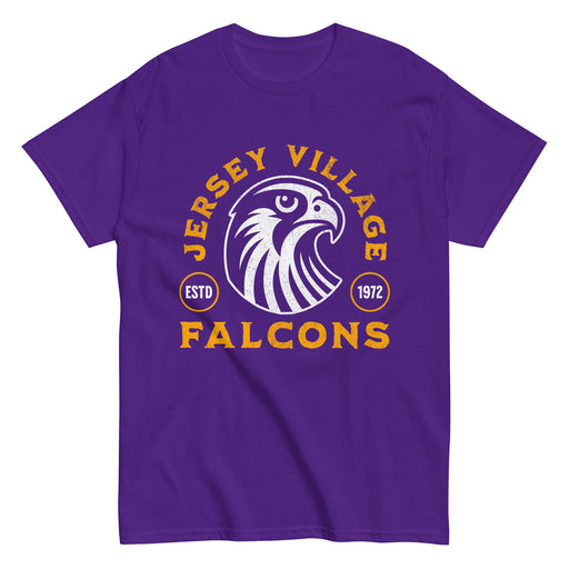 Jersey Village High School Falcons Purple Classic Unisex T-shirt 207