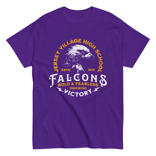 Jersey Village High School Falcons Purple Classic Unisex T-shirt 209