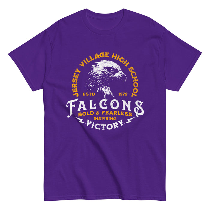 Jersey Village High School Falcons Purple Classic Unisex T-shirt 209