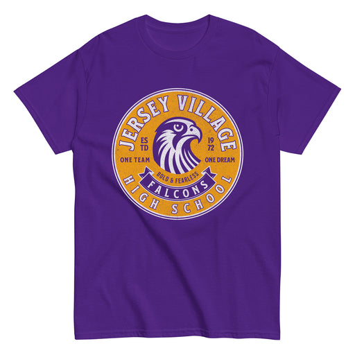 Jersey Village High School Falcons Purple Classic Unisex T-shirt 210