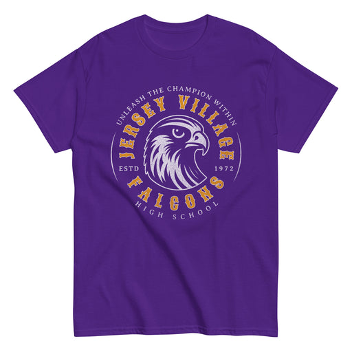 Jersey Village High School Falcons Purple Classic Unisex T-shirt 211