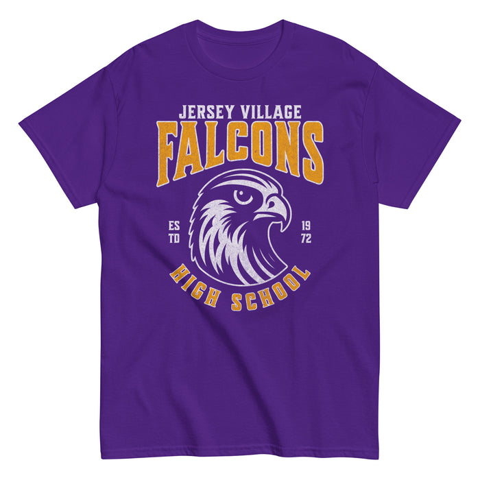 Jersey Village High School Falcons Purple Classic Unisex T-shirt 212