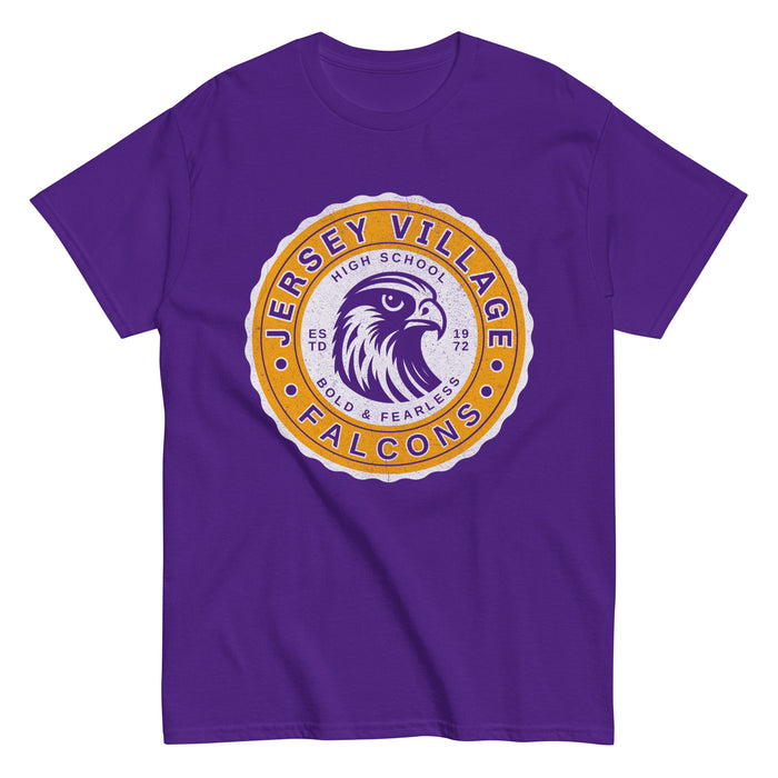 Jersey Village High School Falcons Purple Classic Unisex T-shirt 216