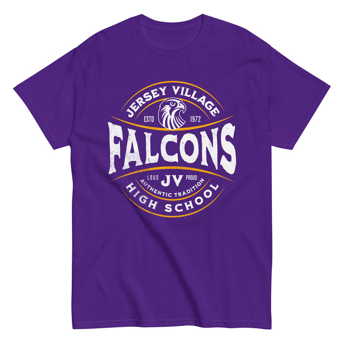 Jersey Village High School Falcons Purple Classic Unisex T-shirt 217