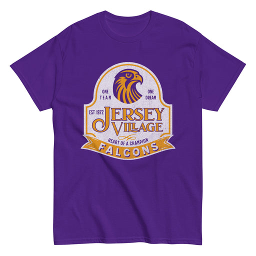 Jersey Village High School Falcons Purple Classic Unisex T-shirt 218