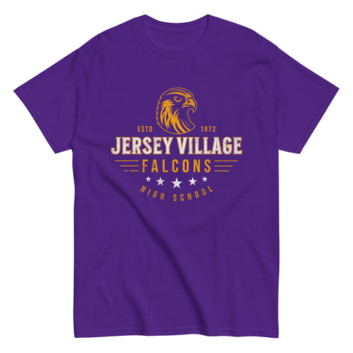 Jersey Village High School Falcons Purple Classic Unisex T-shirt 202