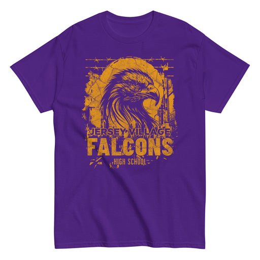 Jersey Village High School Falcons Purple Classic Unisex T-shirt 202