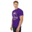 Man wearing a Jersey Village High School Falcons Purple Classic Unisex T-shirt 209