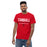 Man wearing a Tomball High School Cougars Classic Unisex Red T-shirt 03