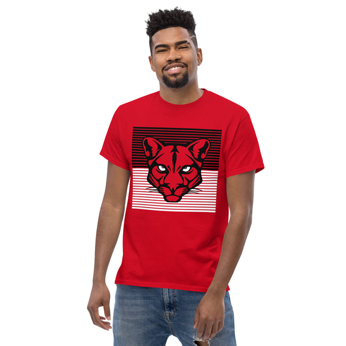 Man wearing a Tomball High School Cougars Classic Unisex Red T-shirt 27