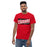 Man wearing a Tomball High School Cougars Classic Unisex Red T-shirt 84