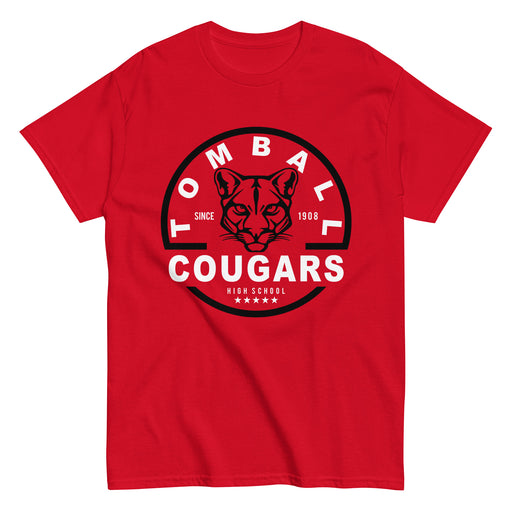 Tomball High School Cougars Classic Unisex Red T-shirt 04