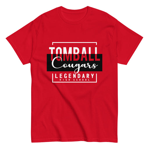 Tomball High School Cougars Classic Unisex Red T-shirt 05