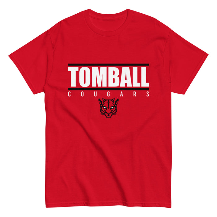 Tomball High School Cougars Classic Unisex Red T-shirt 07