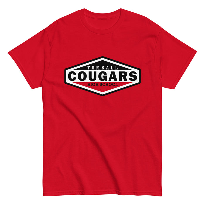 Tomball High School Cougars Classic Unisex Red T-shirt 09