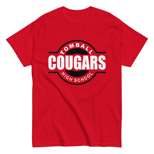 Tomball High School Cougars Classic Unisex Red T-shirt 11