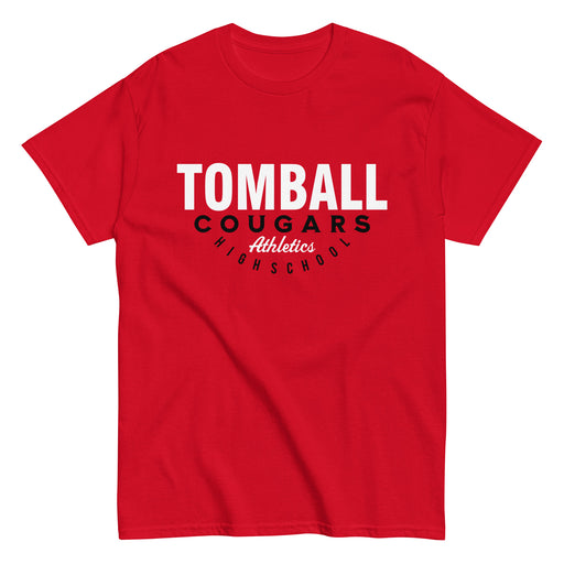 Tomball High School Cougars Classic Unisex Red T-shirt 12