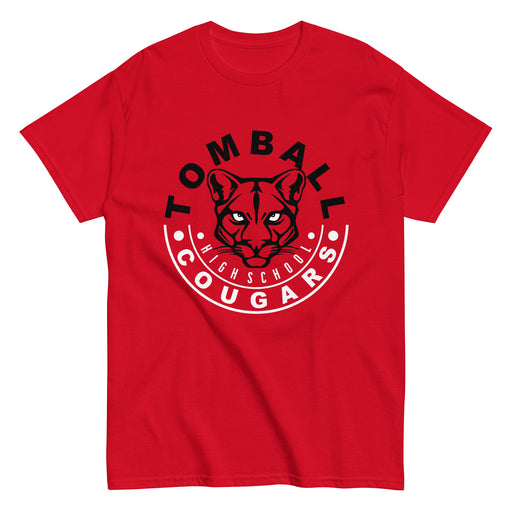 Tomball High School Cougars Classic Unisex Red T-shirt 19