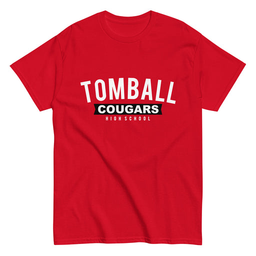 Tomball High School Cougars Classic Unisex Red T-shirt 21