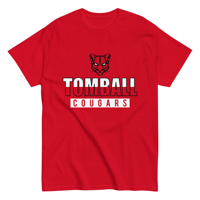 Tomball High School Cougars Classic Unisex Red T-shirt 23