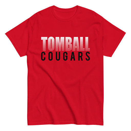 Tomball High School Cougars Classic Unisex Red T-shirt 24