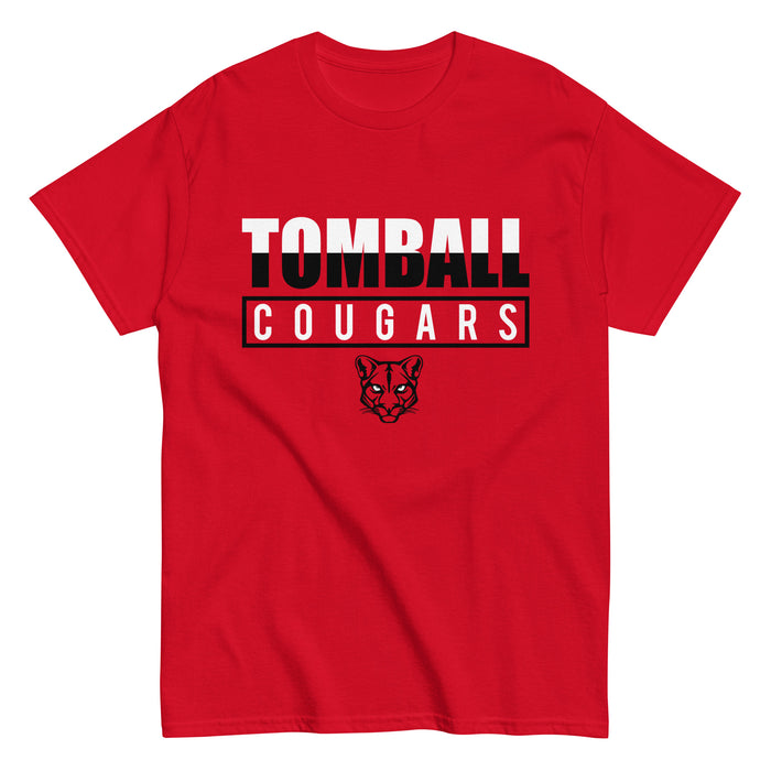 Tomball High School Cougars Classic Unisex Red T-shirt 29